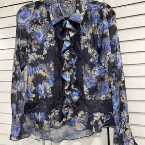 Free People Lacey Sheer Blouse